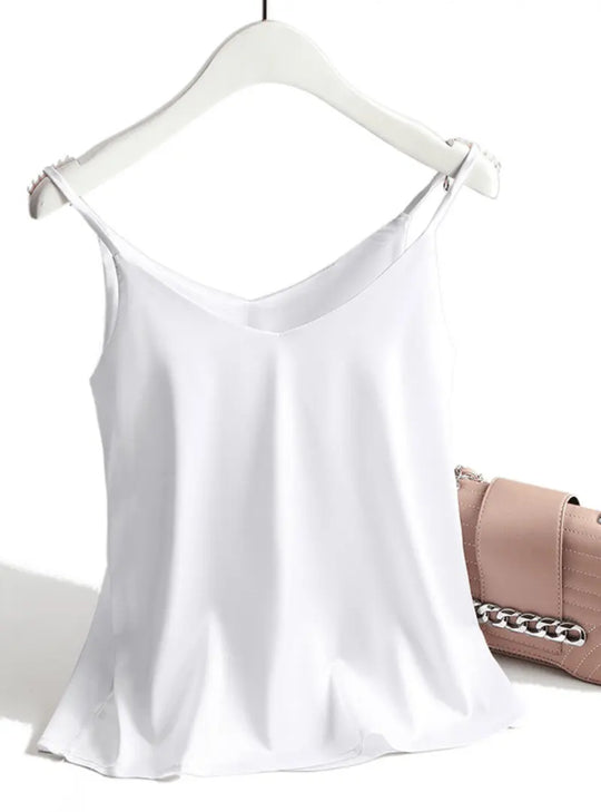 Satin Tank Top - # GIAA23510004-PRG