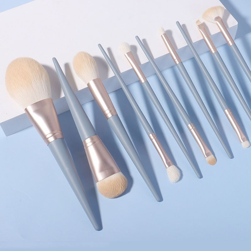 10 Makeup Brushes Suit Foundation Face Powder Eye Shadow Brush Complete Set