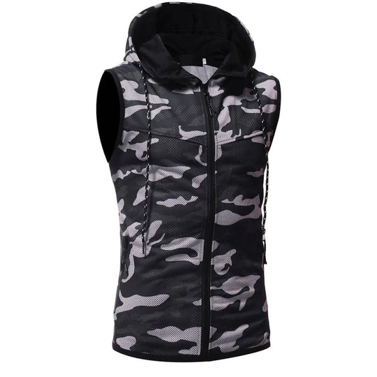 Camouflage Sleeveless Shirt