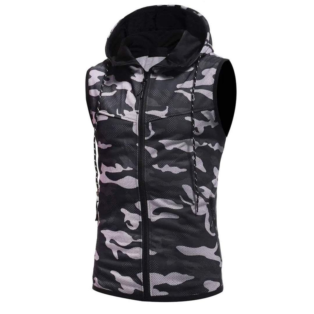 Camouflage Sleeveless Shirt