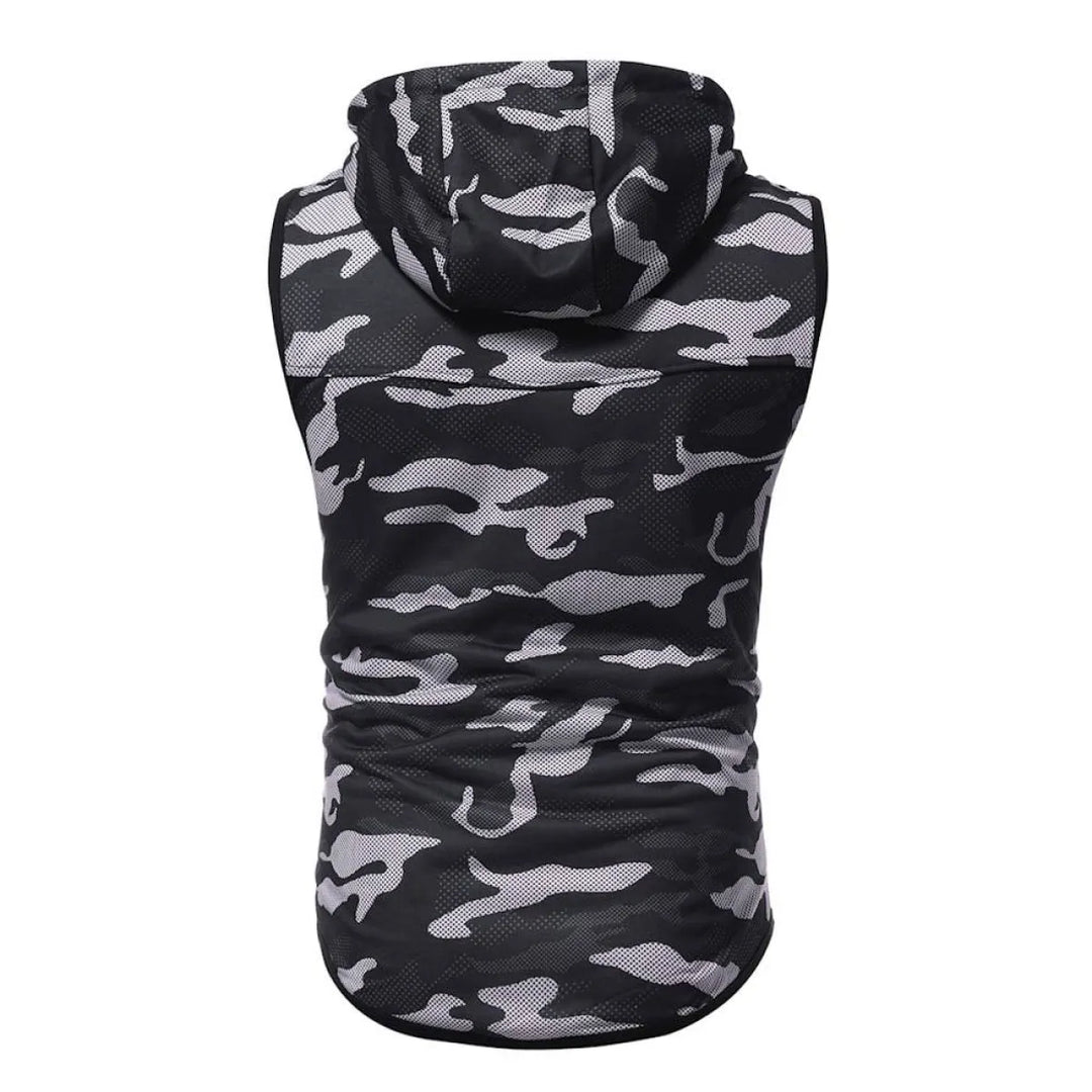 Camouflage Sleeveless Shirt