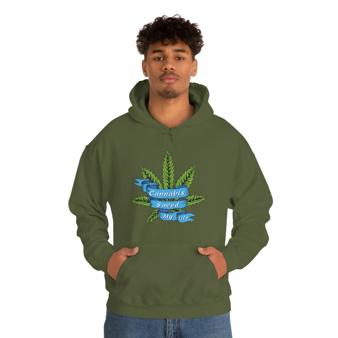 Cannabis Saved My Life Marijuana Hoodie