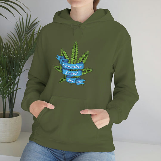 Cannabis Saved My Life Marijuana Hoodie
