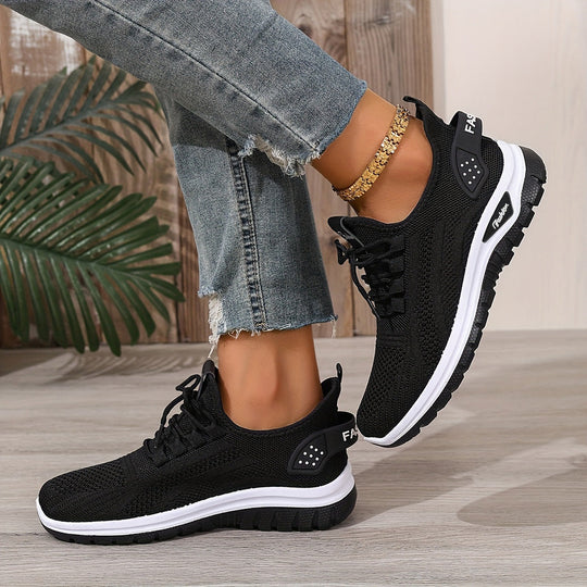 Flying Woven Shoes Women's Fashion Casual Mesh Sneaker