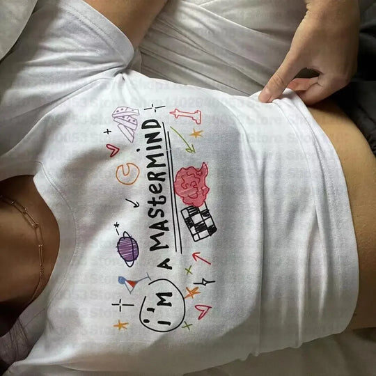 "I'm A Matermind" - Clever Quips Cropped Tee