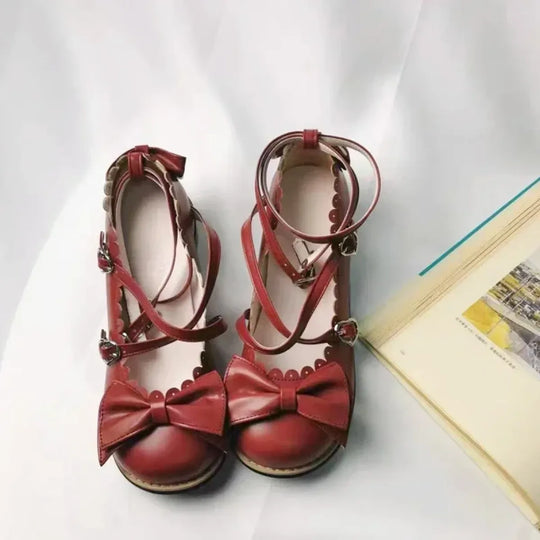 Cute Cross-Strap Flats - Princess Party Shoes