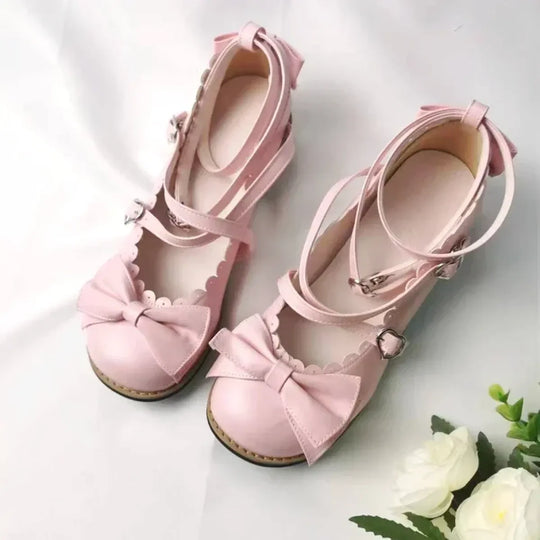 Cute Cross-Strap Flats - Princess Party Shoes