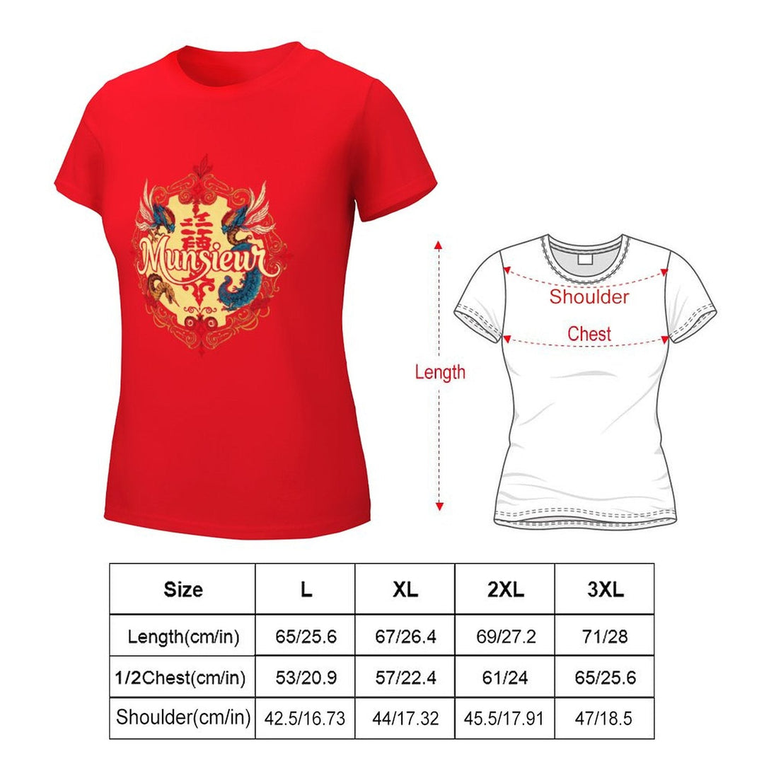 **SALE** Munsieur Women's T-shirt Designer Streetwear for Her