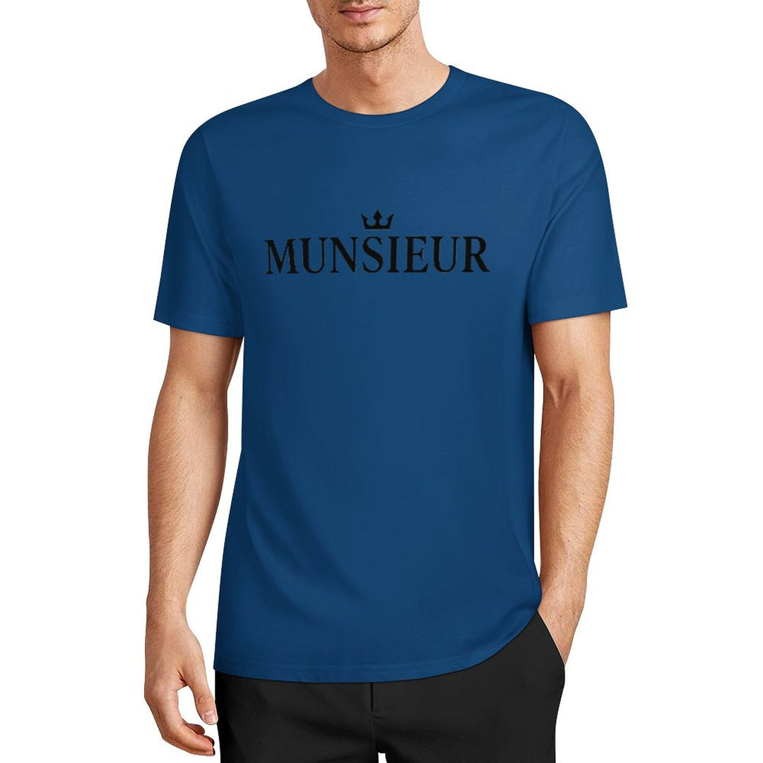 Munsieur Summer Signature Tee for Men Cotton Comfortable