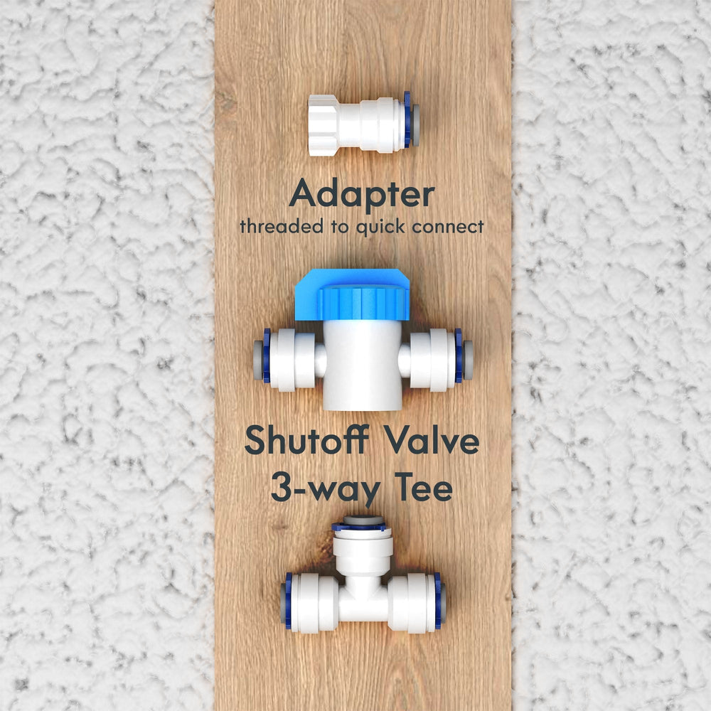 Drinkpod Fridge Water Line Connection and Ice Maker Installation Kit for Reverse Osmosis RO Systems & Water Filters, 1/4", 20 feet by Drinkpod