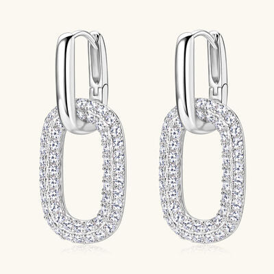 2.16 Carat Moissanite 925 Sterling Silver Earrings