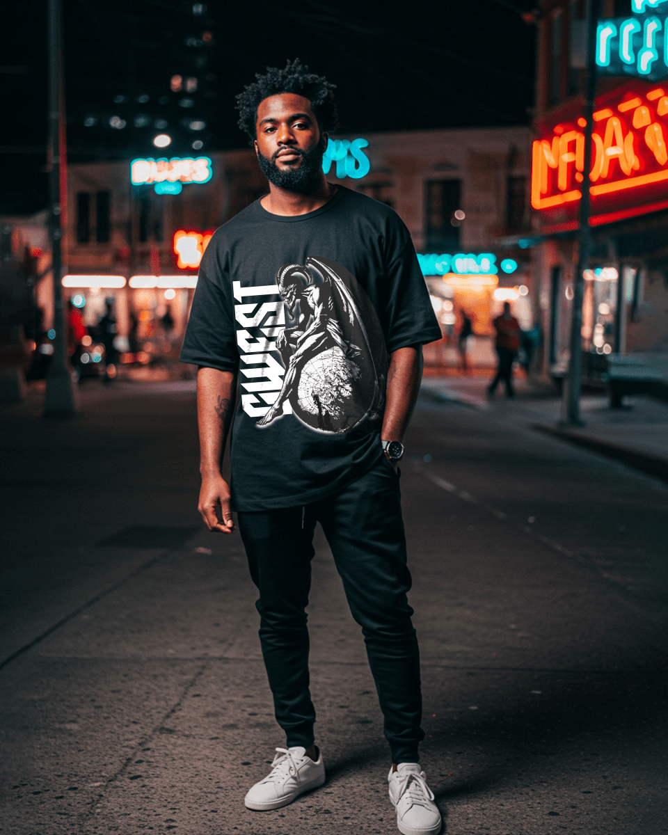 G-West Death Oversized T-Shirt Mens