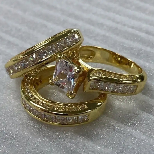 White Zircon Commemorative Women's Love Ring