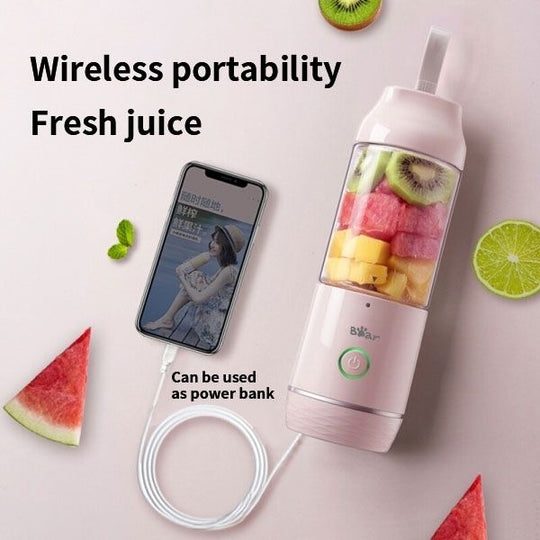 Bear Portable Blender With 11.84Oz B pa F ree Blender Bottles, Usb Rechargeable Blenders For Shakes And Smoothies