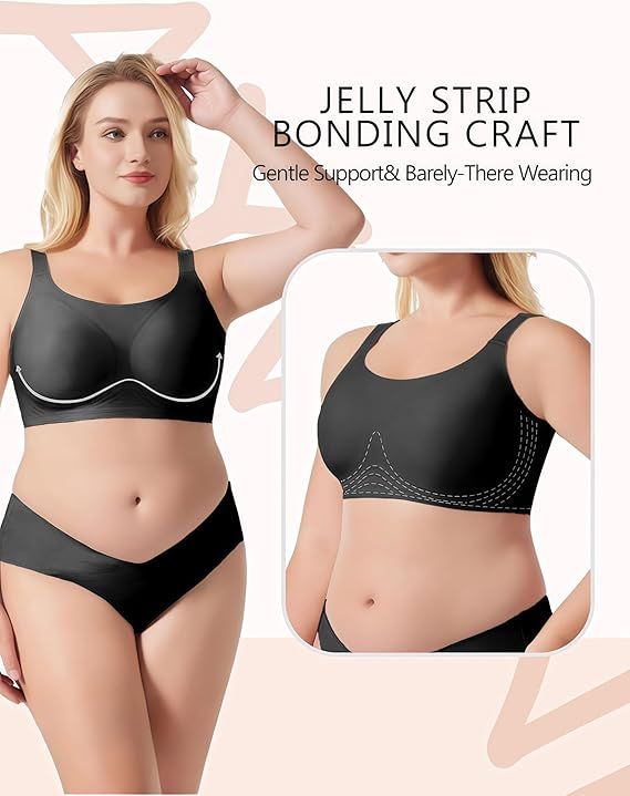 Bras for Women Seamless No Underwire Bralette Comfort Push Up Soft Wireless Full Coverage Everyday Bras 2025