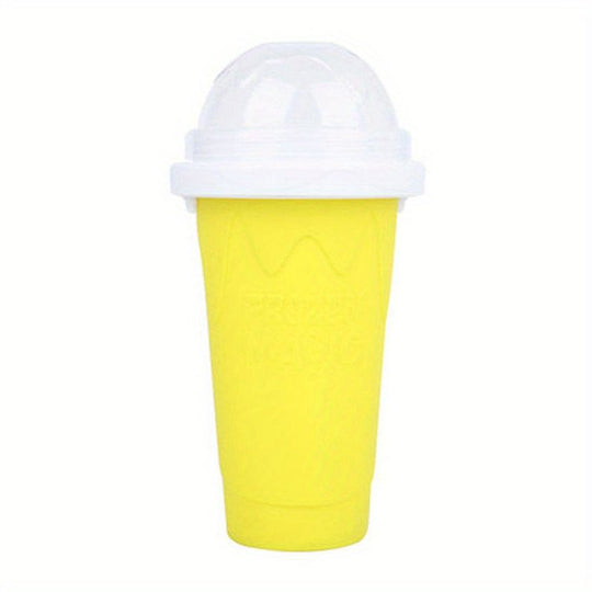 400ml Summer Homemade Squeezable Juice Water Bottle, Quick-Frozen Ice Cream Slushy Maker Smoothie Cup