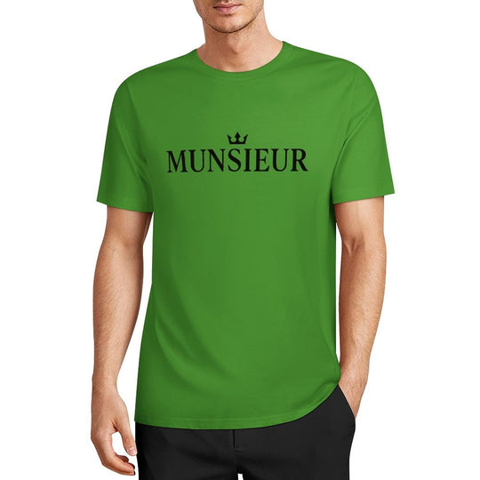Munsieur Summer Signature Tee for Men Cotton Comfortable