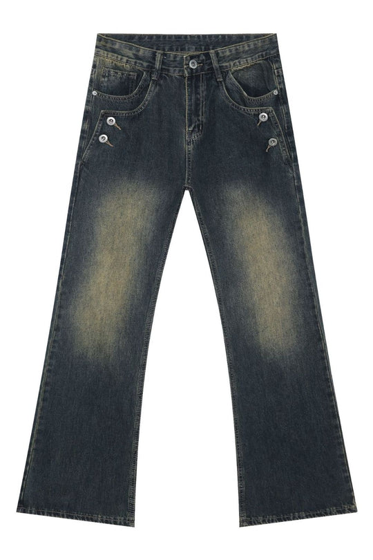 Men's Bootcut Jeans with Pockets