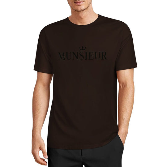 Munsieur Summer Signature Tee for Men Cotton Comfortable