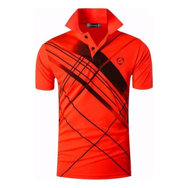 Men's Sports T-shirt Polo Shirt Short Sleeve Red Shirt Golf Tennis