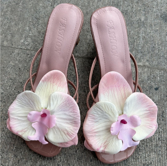 Women's New Flower High Heels