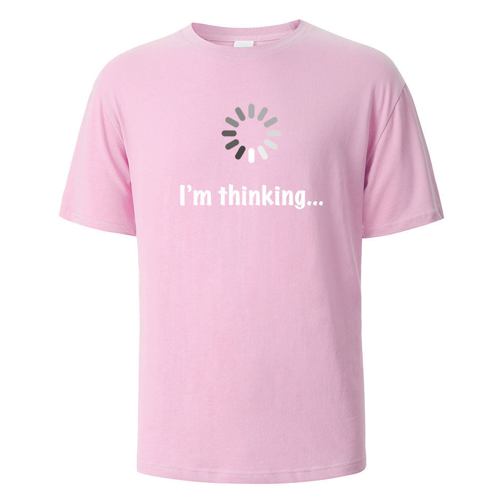 "I'm Thinking" Printed T-shirt for Men