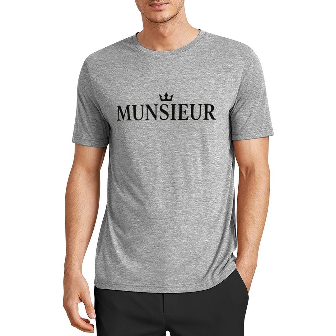 Munsieur Summer Signature Tee for Men Cotton Comfortable