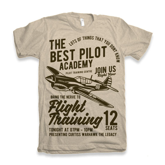 Flight Training Men's Bamboo Viscose/Organic Cotton Short Sleeve Graphic T-Shirt