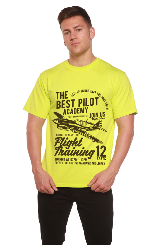 Flight Training Men's Bamboo Viscose/Organic Cotton Short Sleeve Graphic T-Shirt