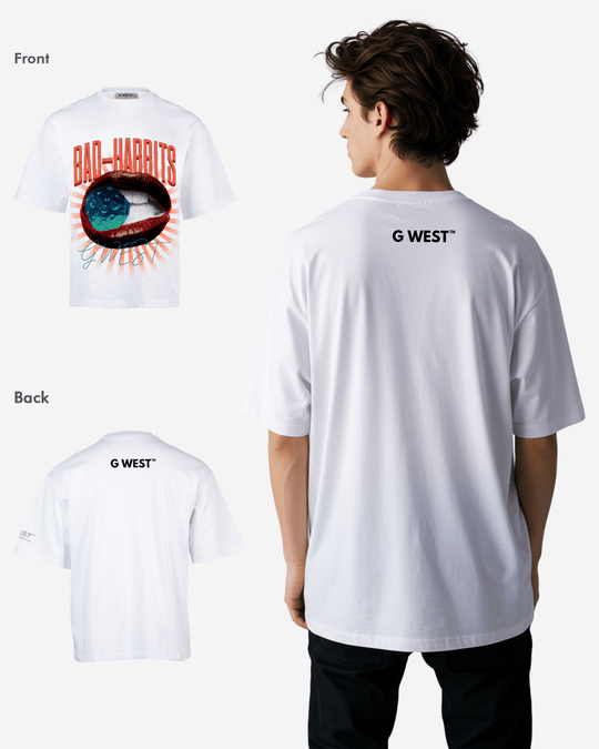 G-WEST BAD HABBITS OVERSIZED T-Shirt Mens