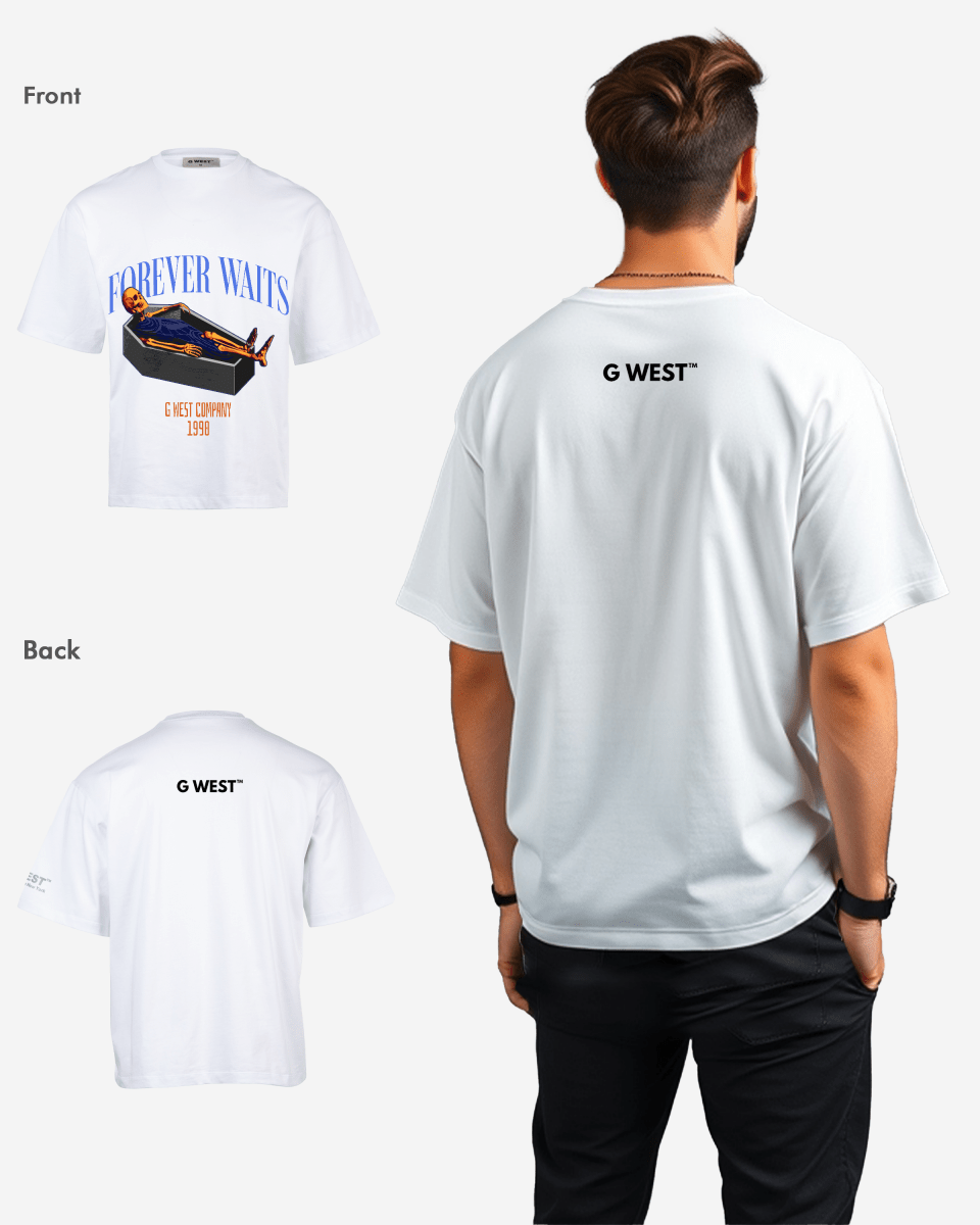 G-WEST Forever Waits Oversized T-Shirt Mens