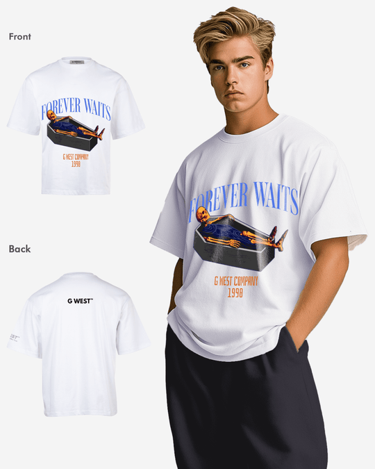 G-WEST Forever Waits Oversized T-Shirt Mens