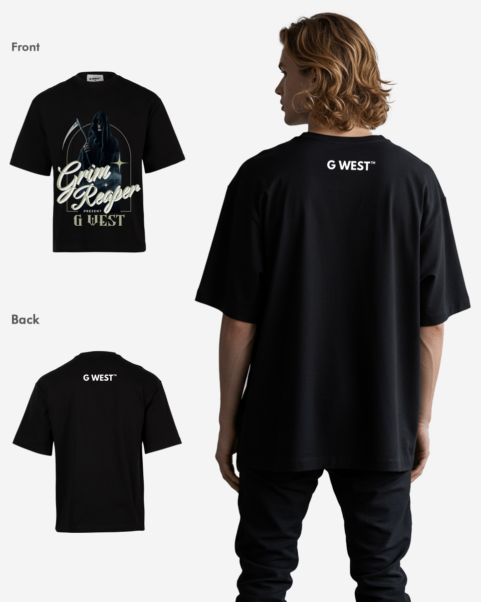 G-WEST GRIM REAPER OVERSIZED T-Shirt Mens