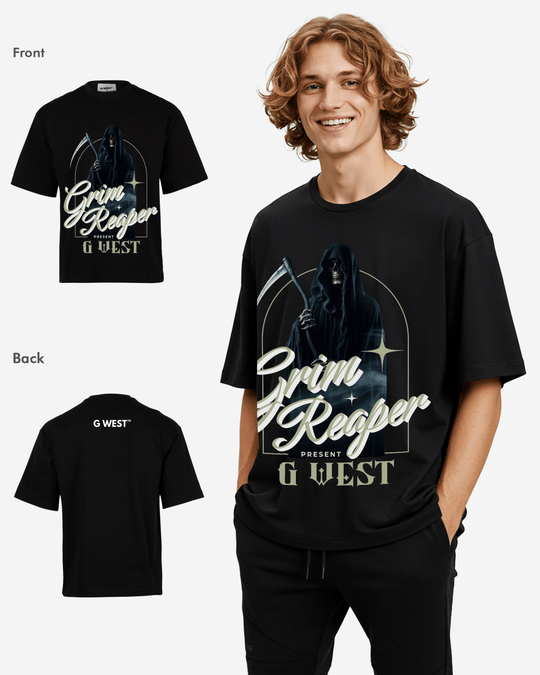G-WEST GRIM REAPER OVERSIZED T-Shirt Mens