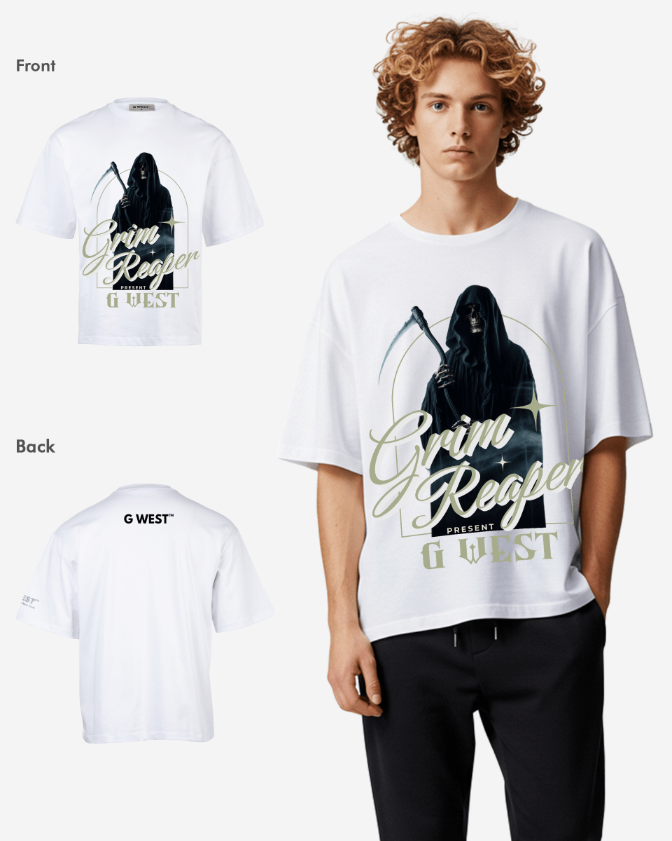 G-WEST GRIM REAPER OVERSIZED T-Shirt Mens