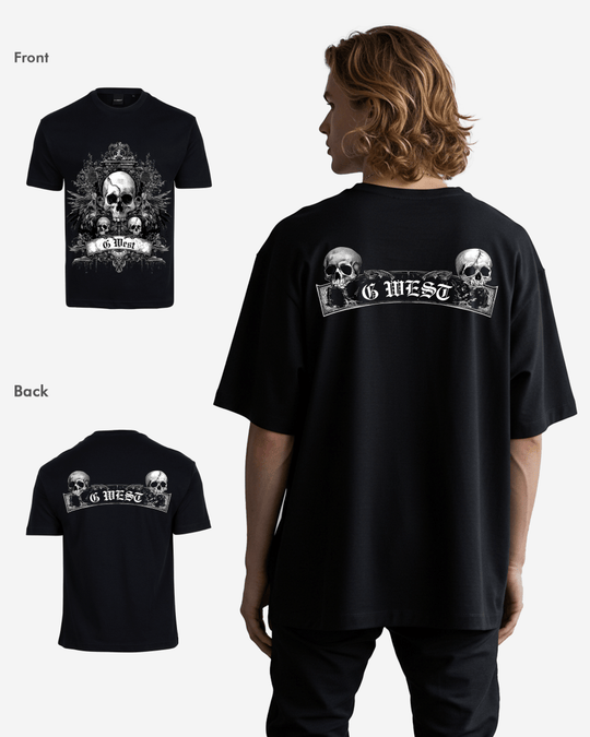 G West Mens Hell City Oversized Tee