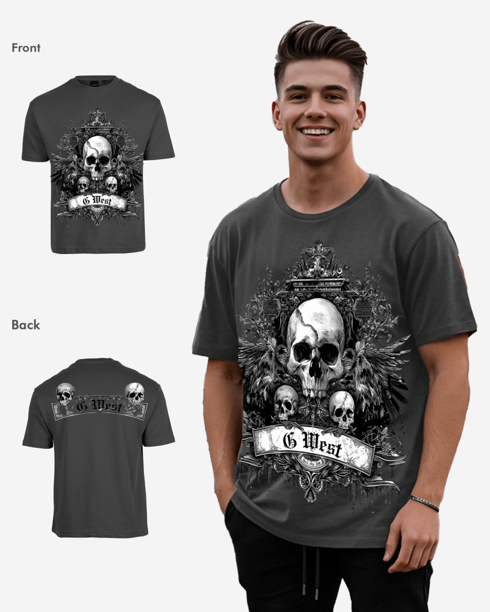 G West Mens Hell City Oversized Tee