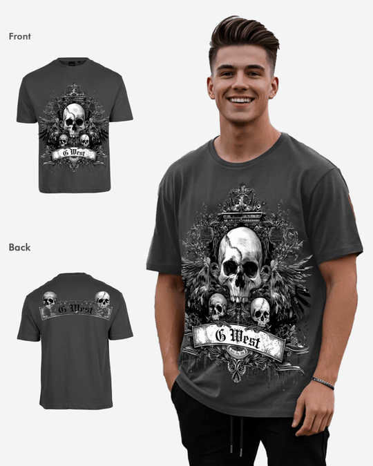 G West Mens Hell City Oversized Tee