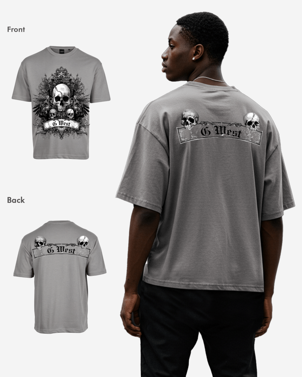 G West Mens Hell City Oversized Tee