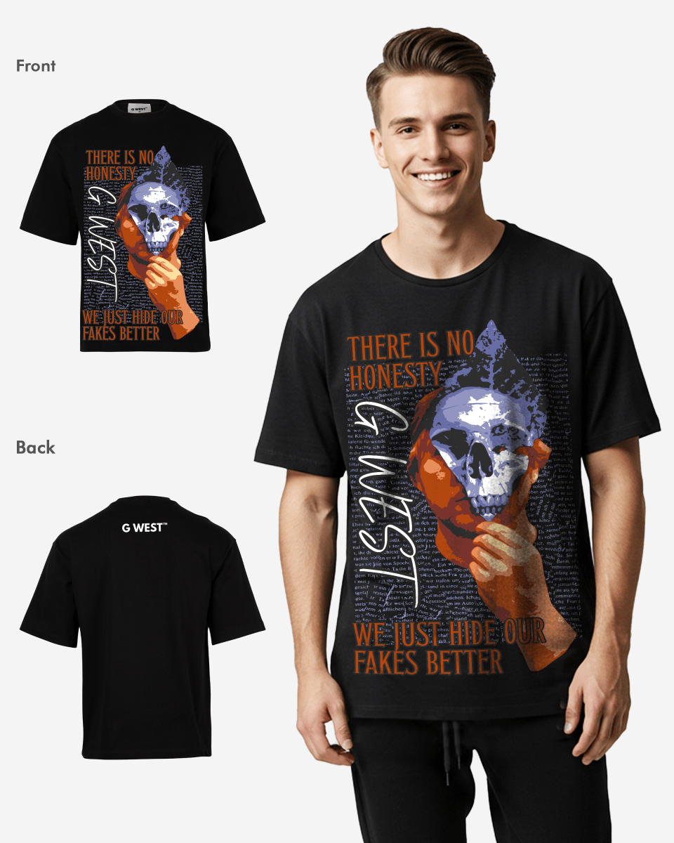 G-WEST Living in the shadows Oversized T-Shirt Mens