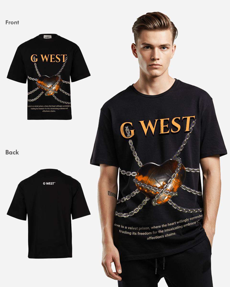 G-WEST Locked in Love Oversized T-Shirt Mens