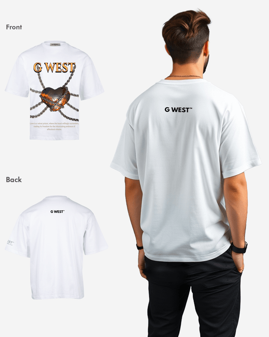 G-WEST Locked in Love Oversized T-Shirt Mens