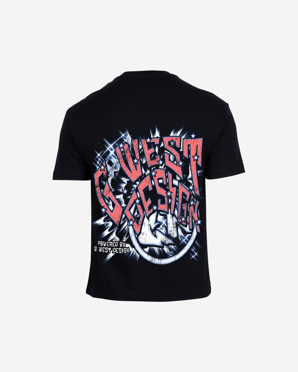 G West Mens  Chasing Dreams Premium Oversized Tee Front And Back Print