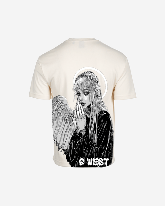 G West Mens Oversized Angel Girl Tee