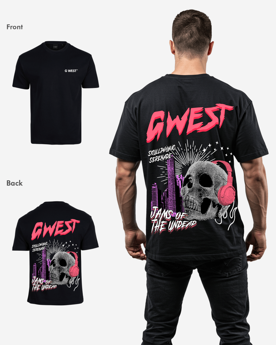 G West Mens Oversized Jams Of The Undead Tee