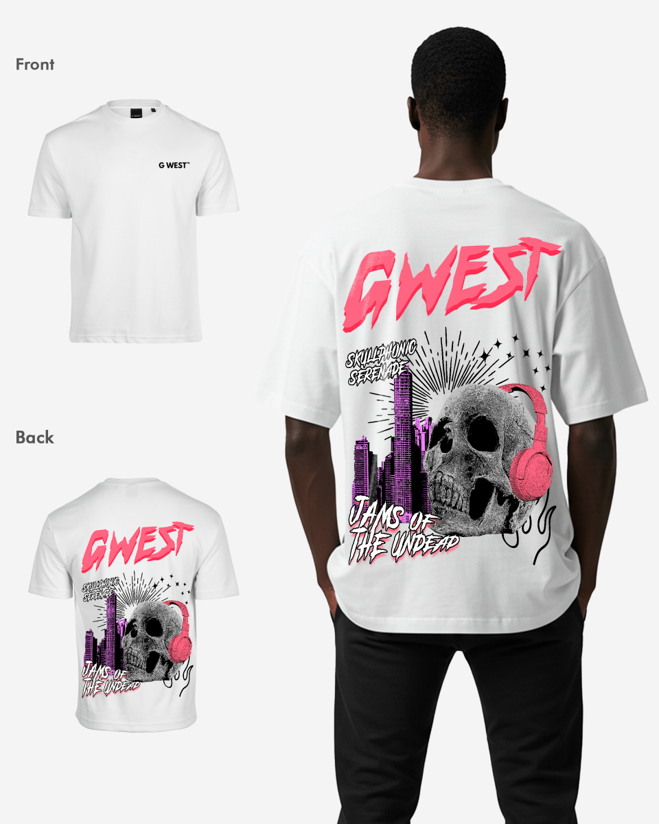 G West Mens Oversized Jams Of The Undead Tee