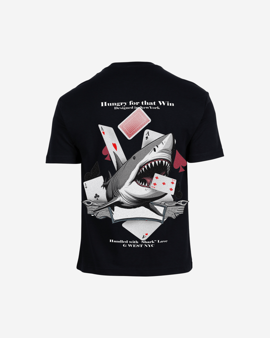 G-West G West Oversized Spade Of Sharks T Shirt Mens
