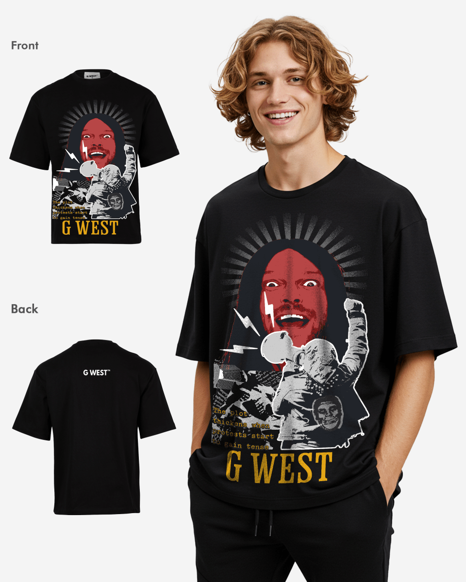G-West Protest Oversized T-Shirt Mens