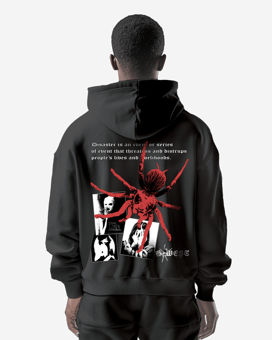 G-West G West Red Spider Heavy Premium Hoodie Mens
