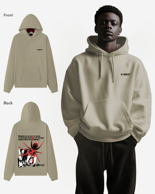 G-West G West Red Spider Heavy Premium Hoodie Mens